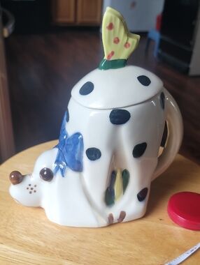 1999 McCoy Limited Edition Reunion Polka Dot Dog Ceramic Cookie Jar